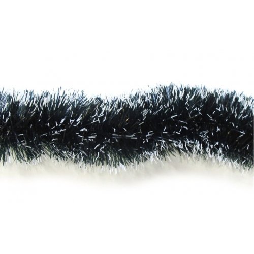 Christmas Shop Online - 2M Tinsel Xmas PET 8 ply Dark Green with White Tips